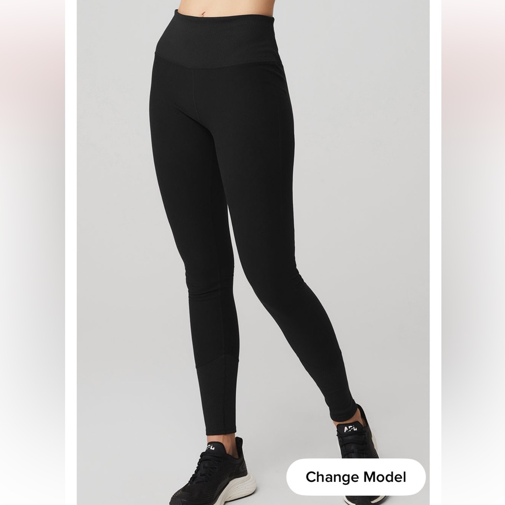 Alo Yoga High Waist Alosoft Lounge Legging - Dark Heather Grey